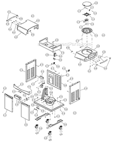 Part Location Diagram of SP104-33 Blue Ember Handle Towel Bar Mount Cap